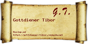 Gottdiener Tibor névjegykártya
